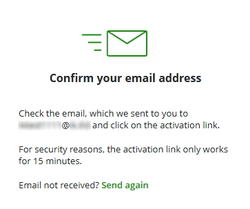 Successful confirmation of registration at InternetowyKantor.pl