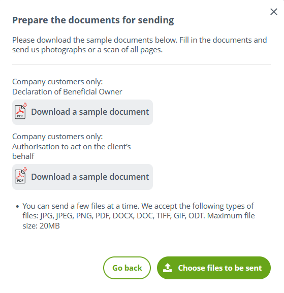 Files for companies form