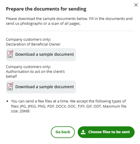 Files for companies form